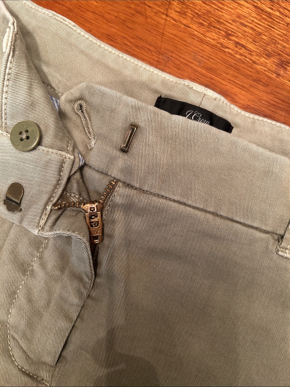 J. Crew Olive Cotton Chino Bermuda Shorts - Picture 10 of 13